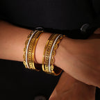 18K Gold-Plated Bracelet Czech Diamond Titanium steel Gold Women Jewelry 445ee4ca-5de4-457a-86ca-a07acf8273a4-Max Trendsi