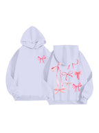 Women's Hoodie Bow Print Long Sleeve Cotton Blend Hooded Top Oversized 44b7d5fa-196d-48f7-8a9b-3938f1608f7e-Min Trendsi