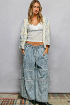 POL Crochet Cardigan Sky Blue Open Front with Granny Square Pattern 44b92c17-59b0-4f50-8a86-f896aa90151f-Max-Origin Trendsi