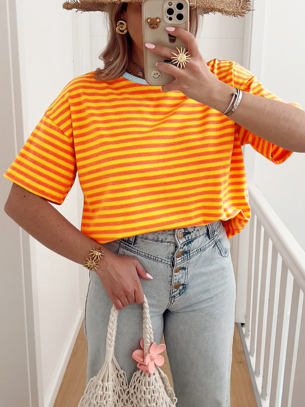 Striped Casual Round Neck T-Shirt