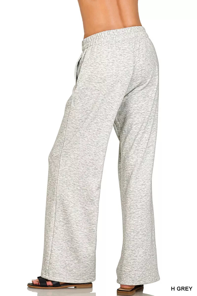 Zenana Womens Outfit Set Light Gray Scuba Side Slit Long Sleeve Top and Pants 45836f57b57f47918069a207d533f3f7-Max-Origin Trendsi