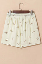 Casual Shorts Women's Bow Print Lace Summer Drawstring Pocketed 45845b86-59d8-441c-a15b-9eae49b1a732-Max-Origin Trendsi