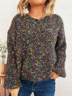 Women's Sweater Colorful Knit Oversized Long Sleeve Pullover 45d209eb2ea84ff3830f5c644b4ba149-Max-Origin Trendsi