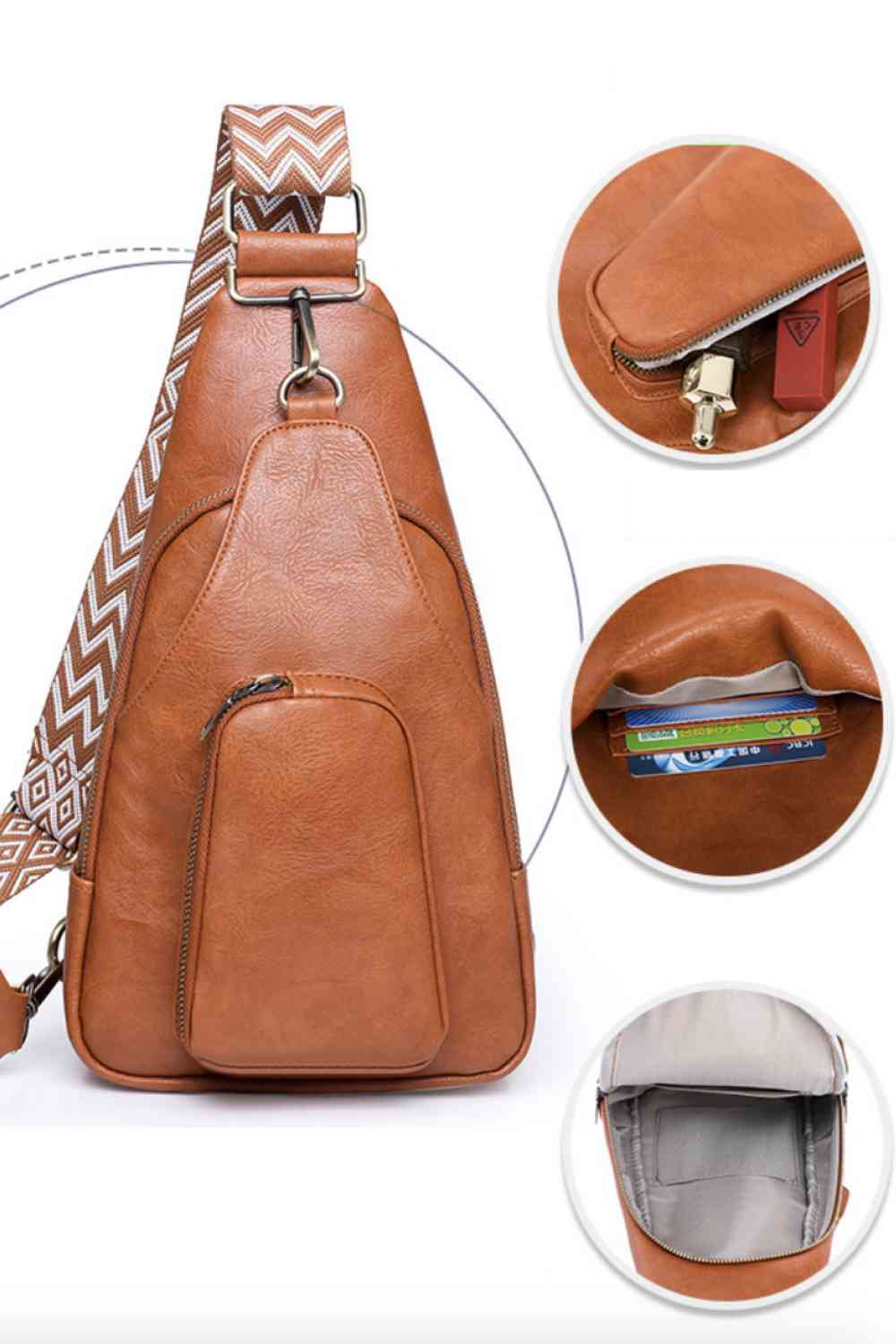 Adored Sling Bag Women's Take A Trip PU Leather Small Pocketed Crossbody 46368de90cee413d8e3e29c8158b8c6b-Min Trendsi