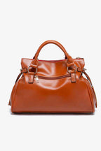 Large Tote Handbags Mehgan Women's PU Leather Zipper with Stylish Tassels 463ad1158f02488b880a53376330324f-Min Trendsi