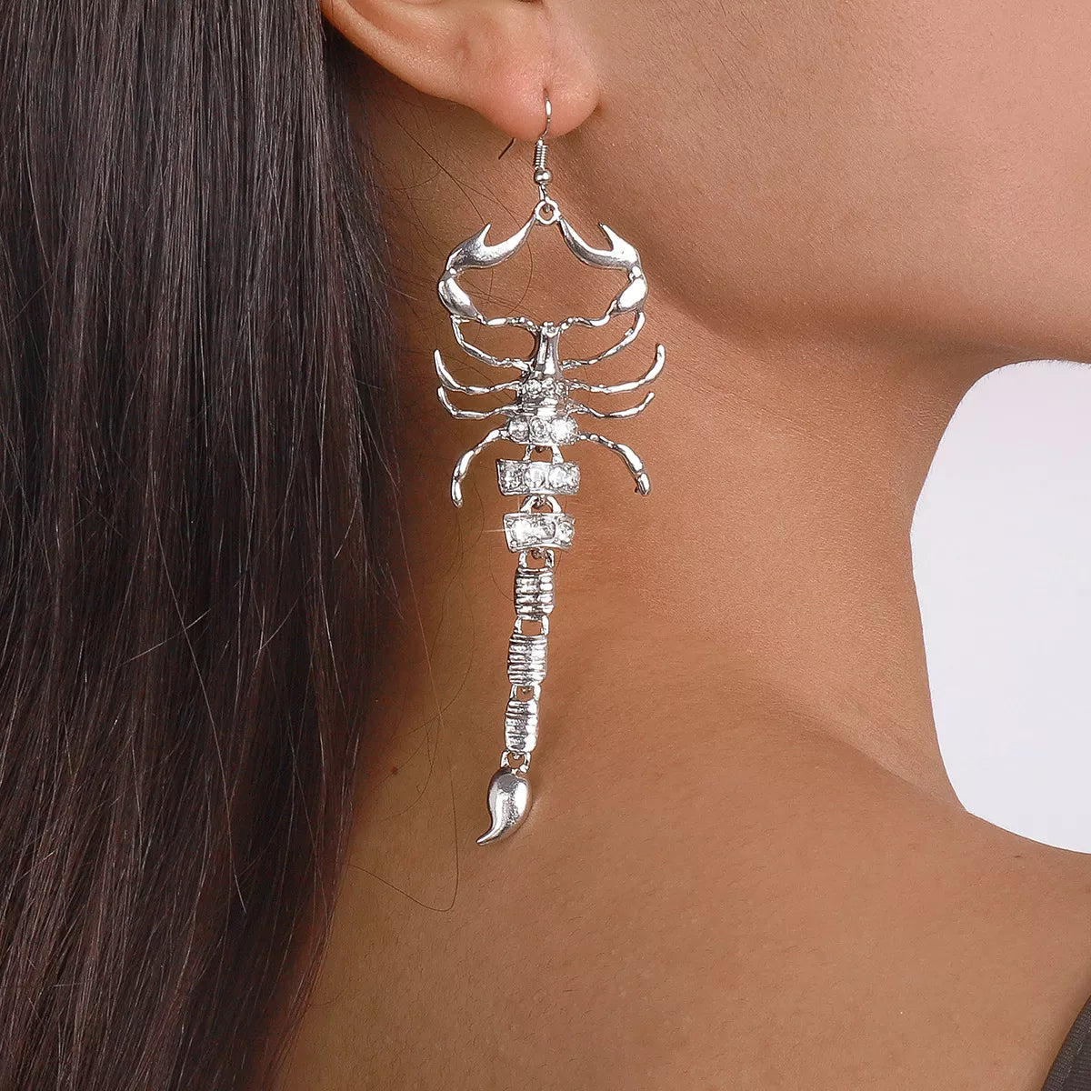 Scorpion Dangle Earrings 18K Gold-Plated Rhinestone Jewelry 46859f8f-2891-4278-94c2-3ab3600bcb25-Max-Origin Trendsi
