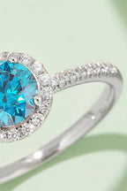 Murray Halo Ring 1 Carat Moissanite Stone 925 Sterling Silver Platinum-plated 4697af858f204c008e3a85db4ef57aa5-Max Trendsi