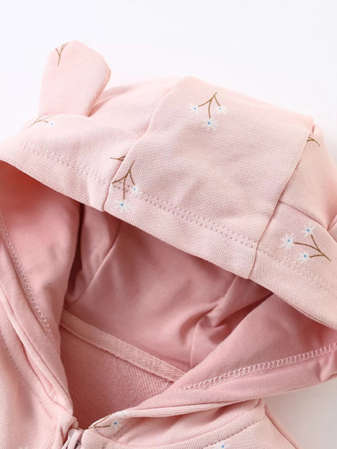 Girls Jacket Hooded Pink Bear Ear Zip-Up Outerwear for Children 46e3b1488aad46a68a0dbf1c4f7be9bd-Max-Origin Trendsi