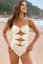 One-Piece Swimwear Women's Cutout Ruched Sweetheart Neck Beaded 4785c115-eed9-4358-9fe7-fcef910d9402-Min Trendsi
