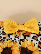 Girl's Baby Outfit Set Yellow Sunflower Ruffled Bodysuit and Pants for Children 478fdac6-6189-4aca-92c6-1b300f5f5f5d-Max-Origin Trendsi
