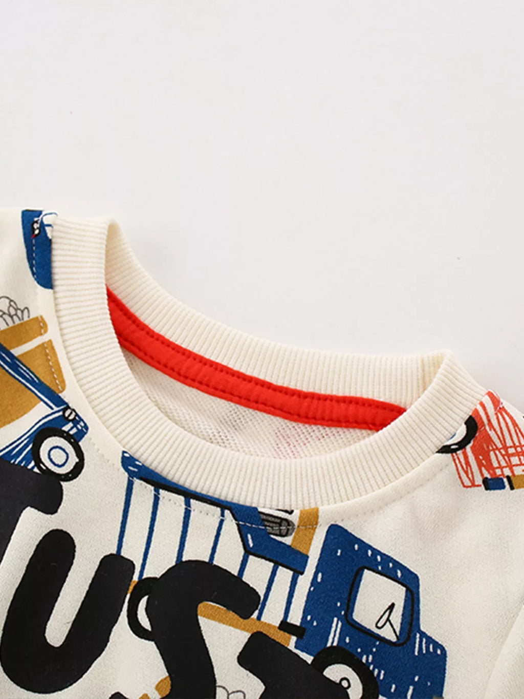 Children Boys Sweatshirt Cartoon Vehicle Print Crew Neck Top 47dd37027e984bdba82483fb00c69f70-Max-Origin Trendsi