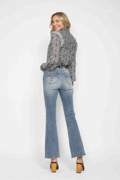 Judy Blue Bootcut Jeans Tummy Control with Embroidered Pockets 48039750-c9aa-4d14-84d6-61d43488e9fe-Min Trendsi