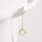 Zircon Earrings 925 Sterling Silver Inlaid Chain Pendant Jewelry Gold One Size 484c7f5b-b000-4f7f-9fce-88035226388a-Max Trendsi