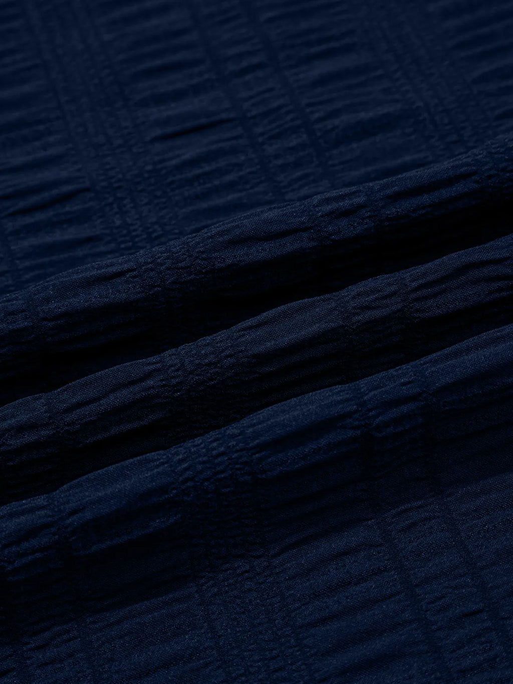 Women's Set Navy Textured Square Neck Top and Shirred High Waist Shorts 2 Pcs 48d614480f8546e69e4a5b1913f5f4e0-Max-Origin Trendsi