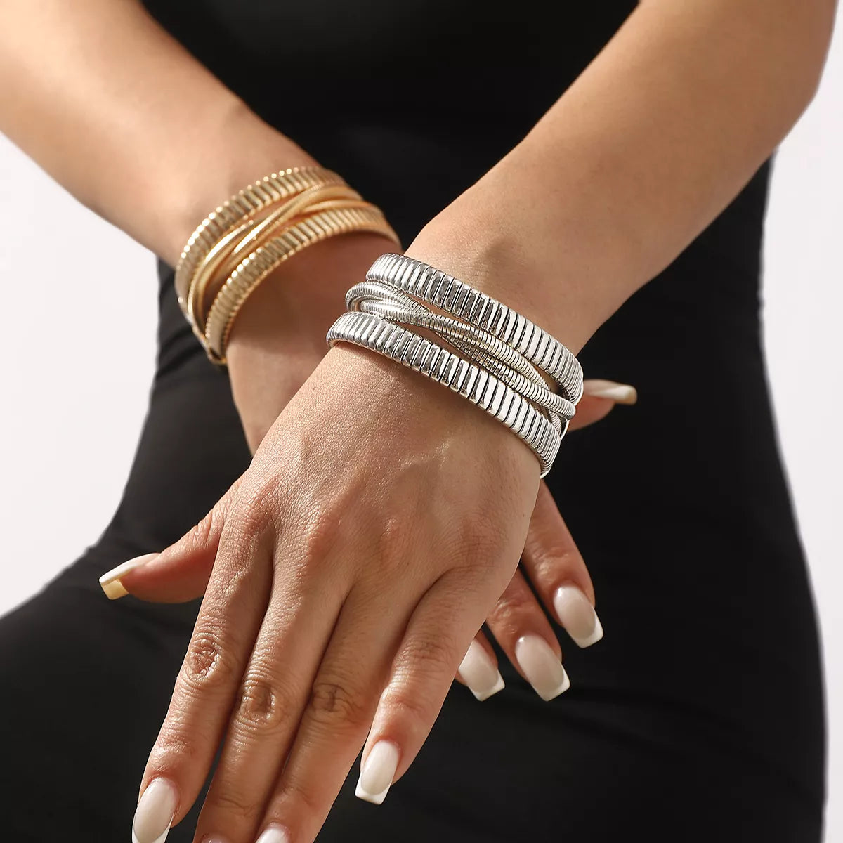 Womens Bracelet Multi-Layered Open 18K Gold-Plated Jewelry 48ebbfcb-a70b-4d19-86ea-a05a22cb9b26-Max-Origin Trendsi