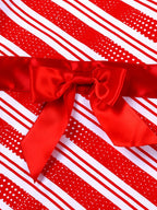 Girl's Outfit Set Striped Christmas Re Children's Top and Pants 2 cs 494943a9ea064ad48251de779732d044-Max-Origin Trendsi