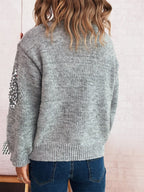 Women's Sweater Sequined Diamond Pattern Oversized Knitwear 495a1f4d0c45423b9acca2b71fa20ee7-Max-Origin Trendsi