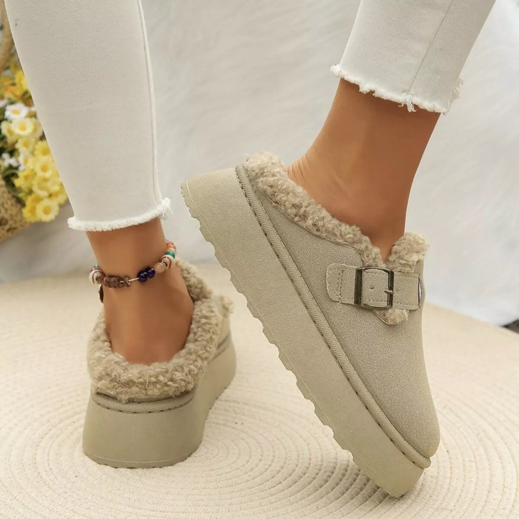 Women's Slip-Ons Fluff Fleece-Lined Round Toe Platform Mid Heels Shoes 49b5bdfd0e194ad9bcff4c8dd66c98f1-Max-Origin Trendsi