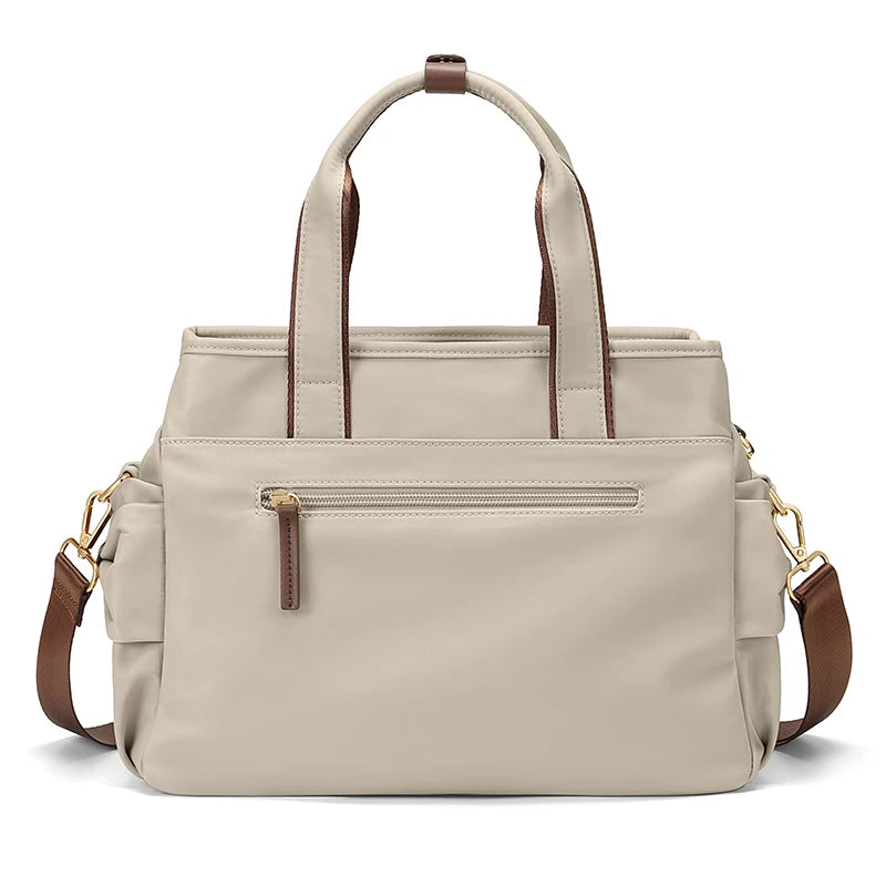 Top Handle Nylon Shoulder Bag Women's Casual Zipper Medium Crossbody