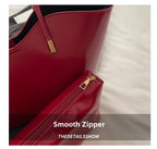 Women's Large Tote Handbags Casual Wave Pu Leather Shoulder Bags