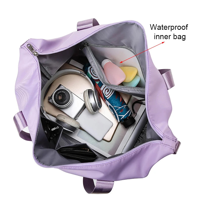 Travel Fitness Duffel Bag Waterproof Foldable Luggage Handbag Outdoor Luggage