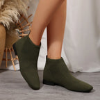 Women's Ankle Boots Mesh Knit Stretch Comfort Fit Mid Heels 4a4c95089821465186d50785c3b23df2-Max-Origin Trendsi