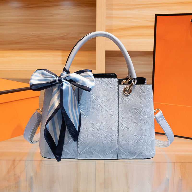 Top-Handle Medium Handbag in PU Leather, Imported