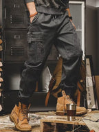 Men's Plus Size Relaxed Fit Cargo Pants with Pockets