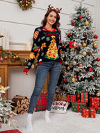 Christmas Sweater Tree Element Round Neck Long Sleeve Soft Pullover 4bac4425-2ddf-4f5b-86f4-a94970278119-Max Trendsi