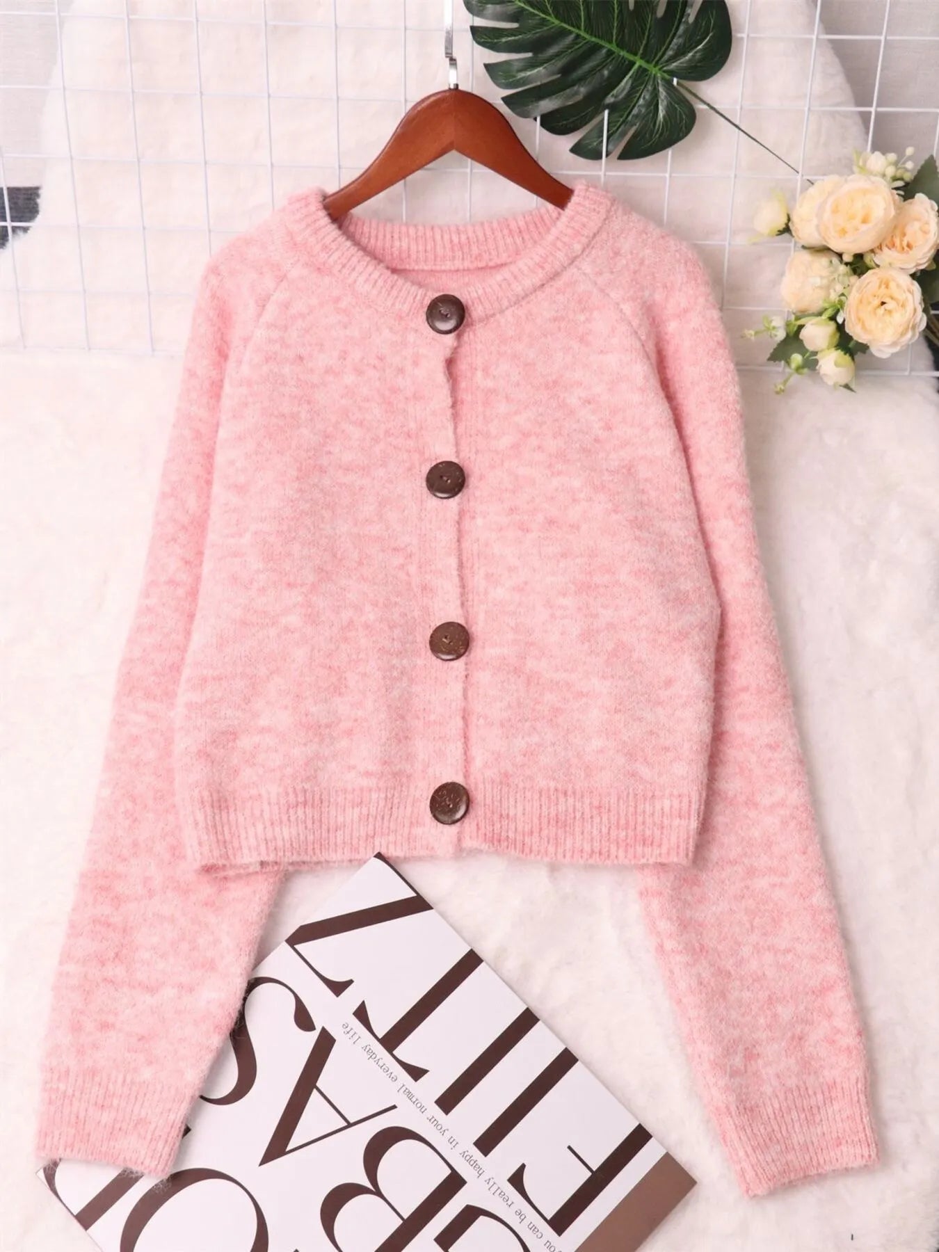 Women's Cardigan Button-Up Raglan Sleeve Casual Knit Top 4c25f55647ed4fbb8ceb2650ce29b457-Max-Origin Trendsi