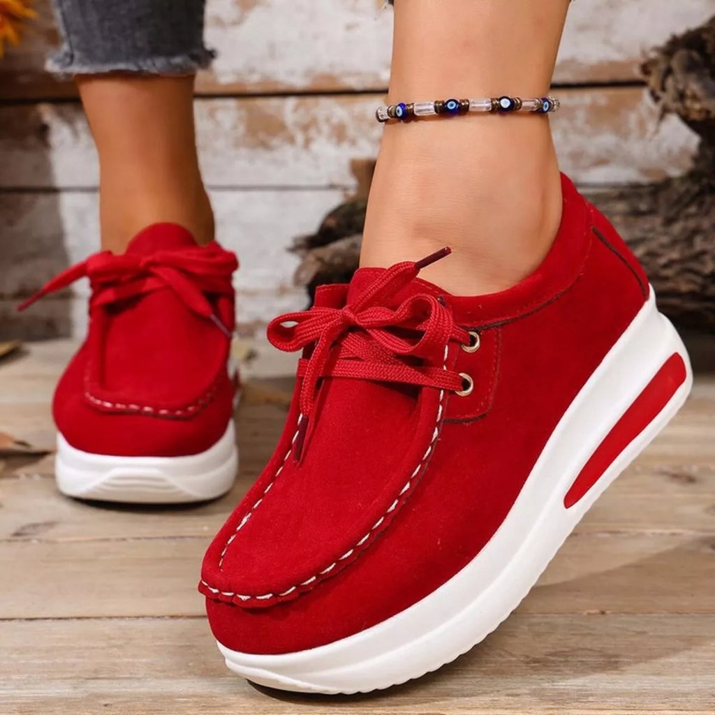 Women's Sneakers Round Toe Platform Mid Heels Shoes 4c33e5cbc5a644848d8279bb3515849e-Max-Origin Trendsi