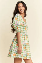 Davi & Dani Mini Dress Cotton Ruffled Colorful Fruits Printed Smocking 4c8e2e8f90c4499983c3c8ca6b3b9cc5-Max-Origin Trendsi