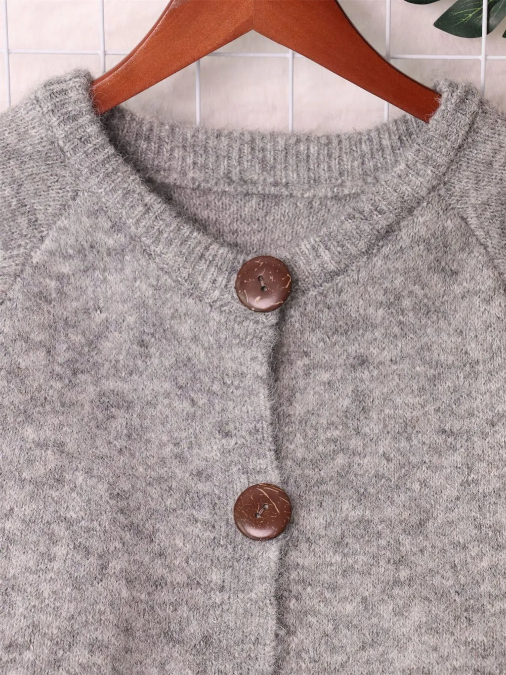 Women's Cardigan Button-Up Raglan Sleeve Casual Knit Top 4c911ac864af449b8cef7d1a386ea02e-Max-Origin Trendsi