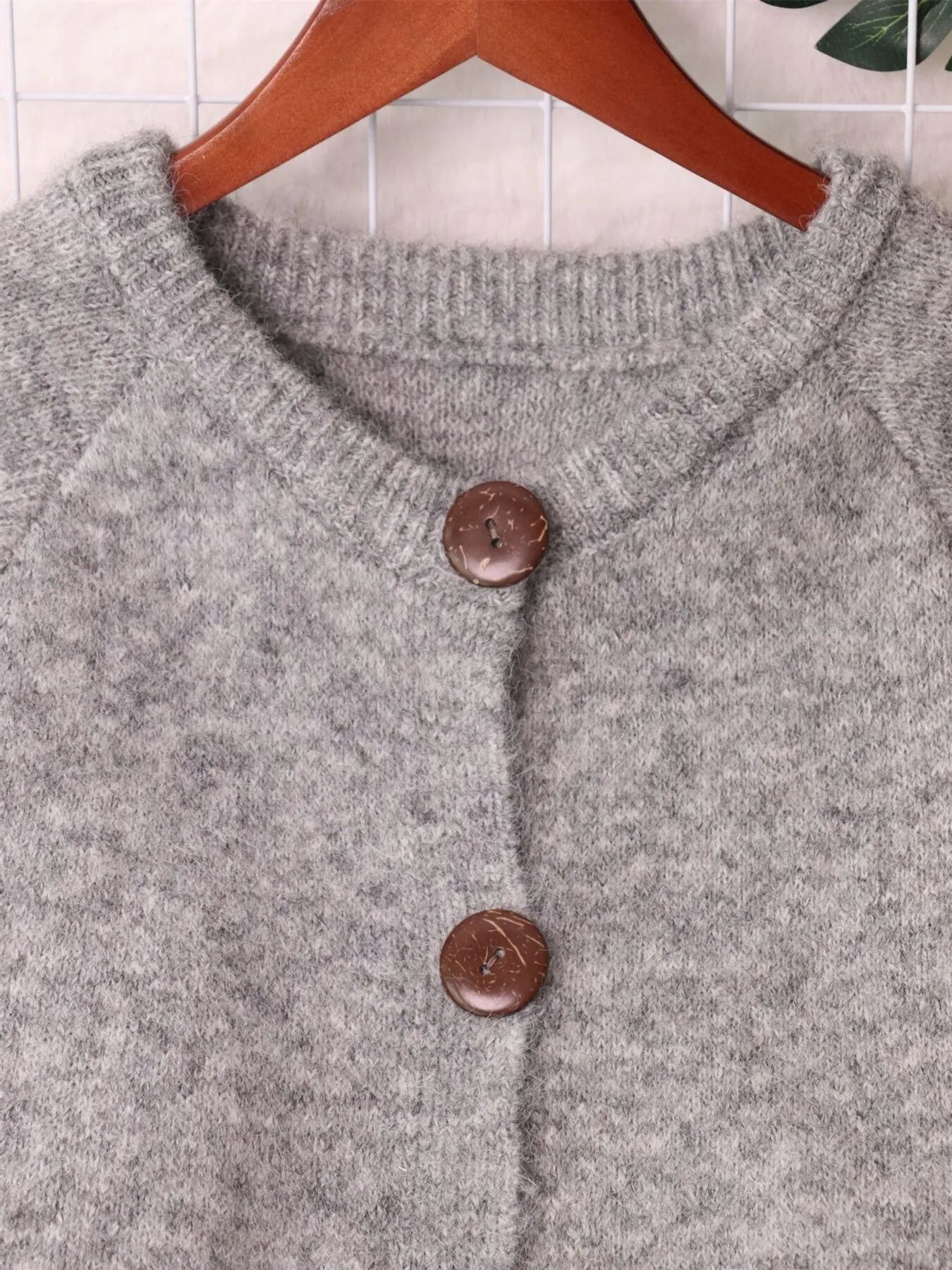 Women's Cardigan Button-Up Raglan Sleeve Casual Knit Top 4c911ac864af449b8cef7d1a386ea02e-Max-Origin Trendsi