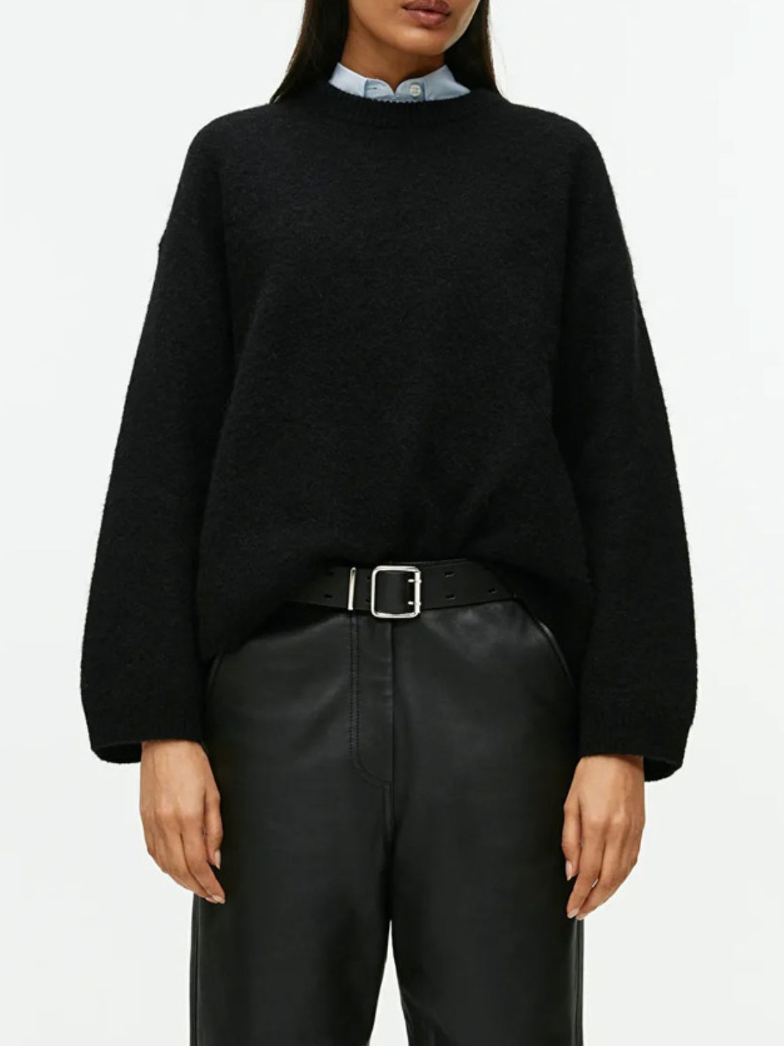 Women Sweater Round Neck Drop Shoulder Long Sleeve Soft Solid Pullover 4c9d73fa-0b46-4d5a-a8a5-707fc020de36-Max Trendsi