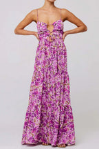 Maxi Dress Floral Print Tie Front Cutout Tiered Ruffle Party Dresses 4cfdff70-0493-4b48-866b-7ccc887d5500-Max-Origin Trendsi