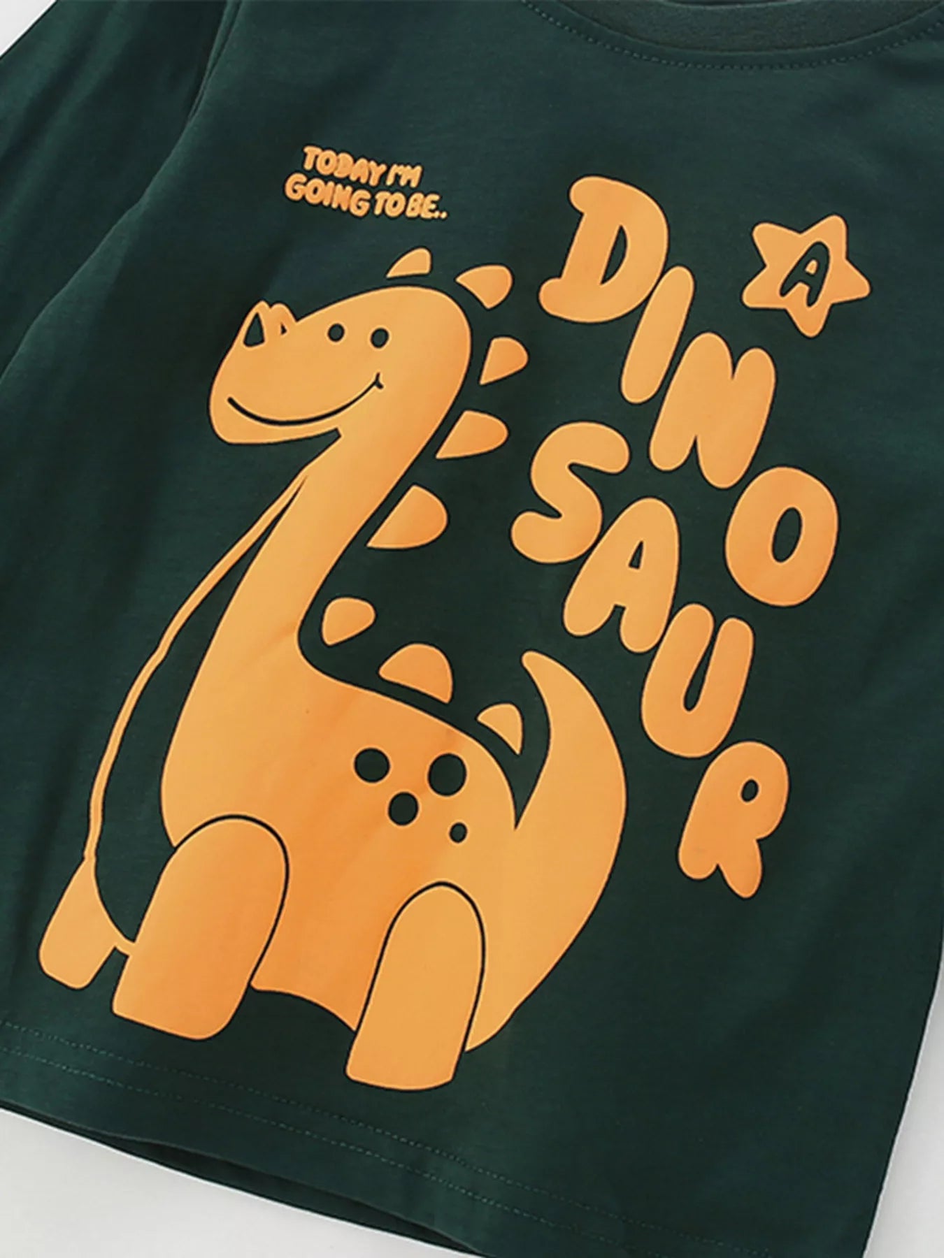 Boys T-Shirt Green Children's Cute Dinosaur Long Sleeve Top 4dada32eeae14704925c9b1b8f89a3a9-Max-Origin Trendsi