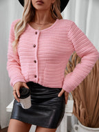 Cardigan Button Up Long Sleeve Knit Single Breasted Sweater 4e8c8b86-80e6-49d8-a1a2-d2bd8e368a34-Max Trendsi