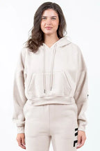 American Bazi Almond Cropped Hoodie Women's Letter Graphic Long Sleeve Top 4ea9942a-e2ec-44a6-9abd-3a1af700b521-Min Trendsi