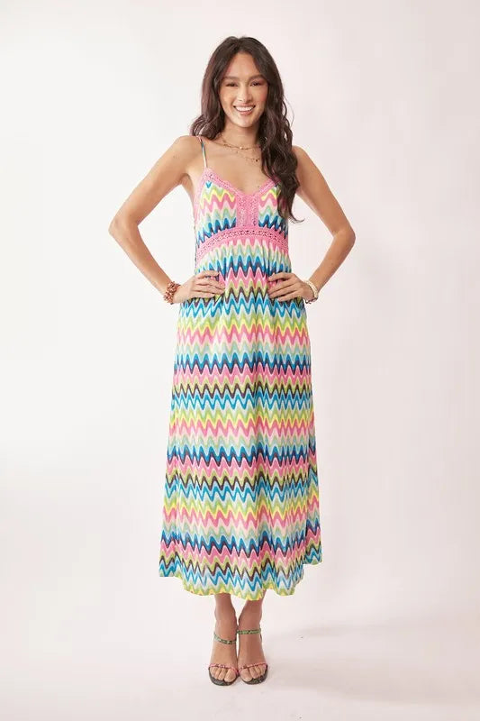 Davi & Dani Midi Dress Multi Color Stripe Crochet Lace Strappy 4ebabe9d44ab47f08b03d770240d8e05-Max-Origin Trendsi