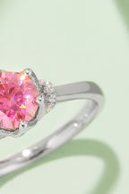 Murray Silver Ring 1 Carat Moissanite Stone Blue Pink 925 Sterling Platinum-plated 4ede705c9dff49c888bd446913082cc1-Max Trendsi