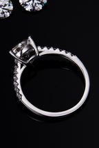 Murray 1 Carat Silver Ring Moissanite Triangle Stone 925 Sterling With Box 4f2cbb1ba0e14af5b90984b941615565-Max Trendsi