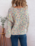 Women's Sweater Colorful Knit Oversized Long Sleeve Pullover 4f93b11dfa5a4e829f05bcf3bddc39ca-Max-Origin Trendsi