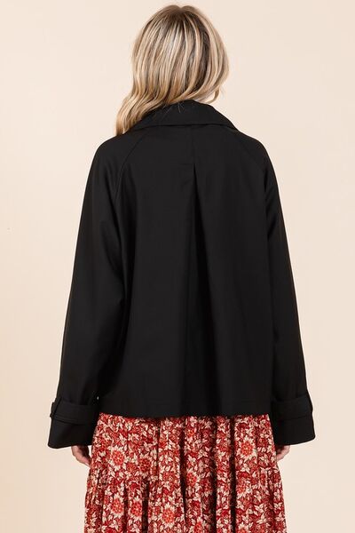 Mittoshop Trench Coat Black Double Breasted Long Sleeve Short Jacket 4fe063c7-be86-4b60-9659-c03cb569e0db-Min Trendsi