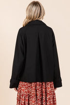 Mittoshop Trench Coat Black Double Breasted Long Sleeve Short Jacket 4fe063c7-be86-4b60-9659-c03cb569e0db-Min Trendsi