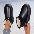 Women's Ankle Boots Pu Leather Faux-Fur Platform Flats 4ff3703dbf9e4d0290e81daae7e5c0ef-Max-Origin Trendsi