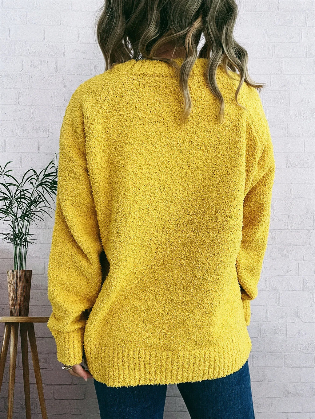 Women's Sweater Round Neck Raglan Sleeve Knit Pullover 5004e3f9724148988b2cd189a99d96ae-Max-Origin Trendsi