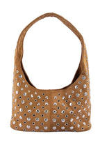 Fame Multi Rivet Studded Shoulder Bag