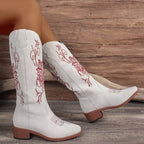 Women's Boots Western Embroidered Block Mid Heels Shoes 5021dc48383644c5a96ad8f8c6218b08-Max-Origin Trendsi