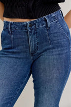 Judy Blue Bootcut Jeans Mid Rise with Welt Pockets Medium Wash Plus Sizes 510190b7c23e40678b54835cf6037af5-Max-Origin Trendsi